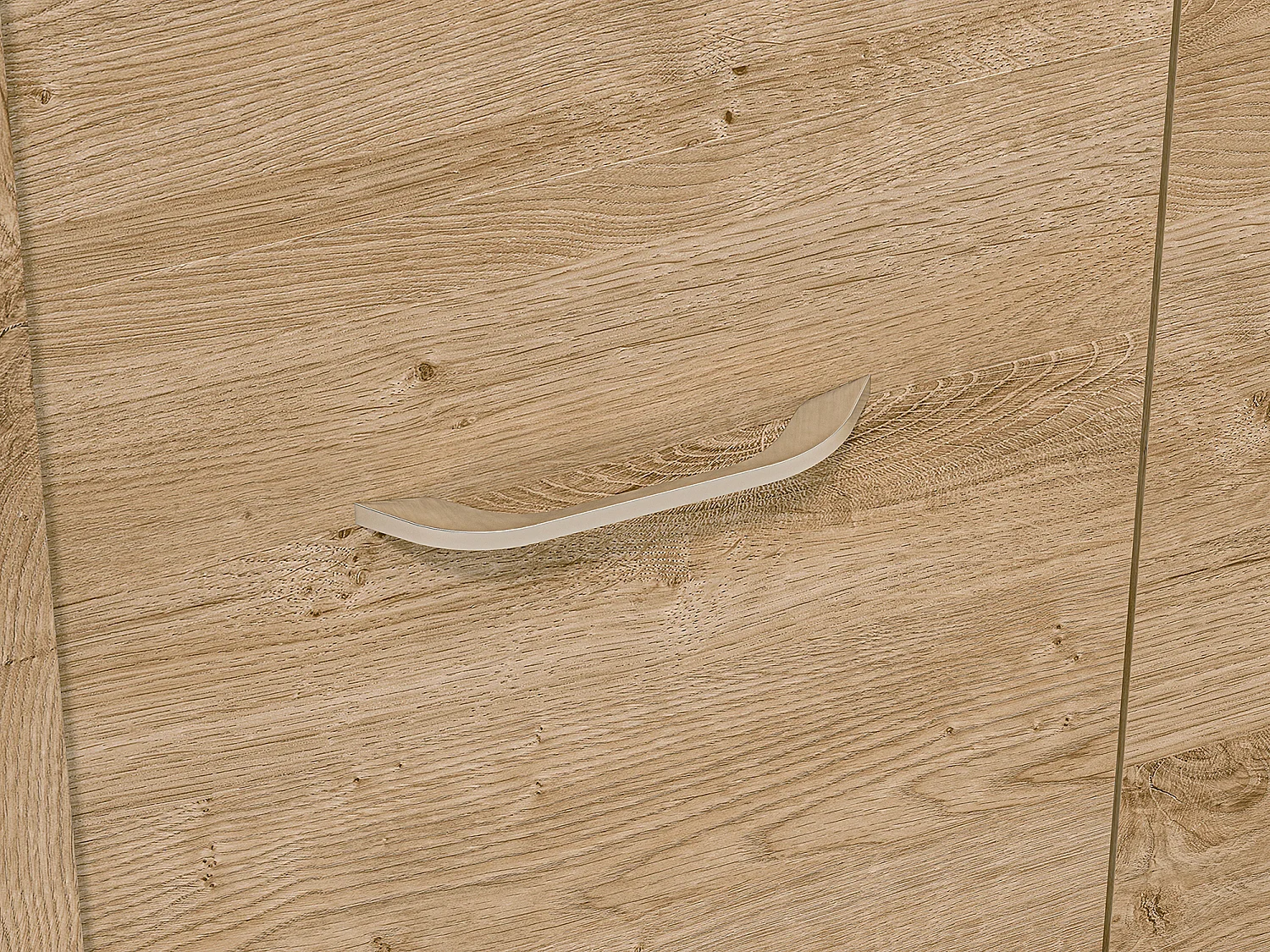 KLEIDERSCHRANK Luis Ribbeck Eiche, champagnerfarben verchromt 92 / 55 / 202cm