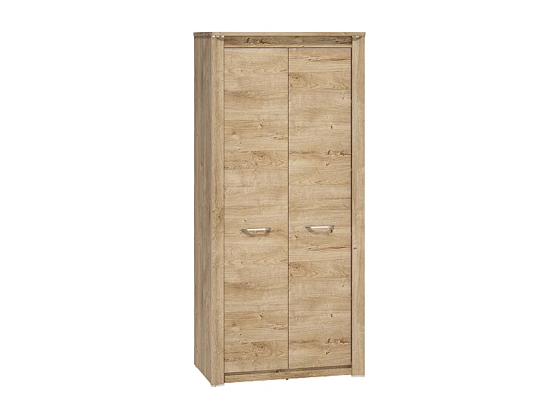 KLEIDERSCHRANK Luis Ribbeck Eiche, champagnerfarben verchromt 92 / 55 / 202cm