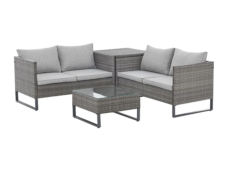 salon de jardin en rotin