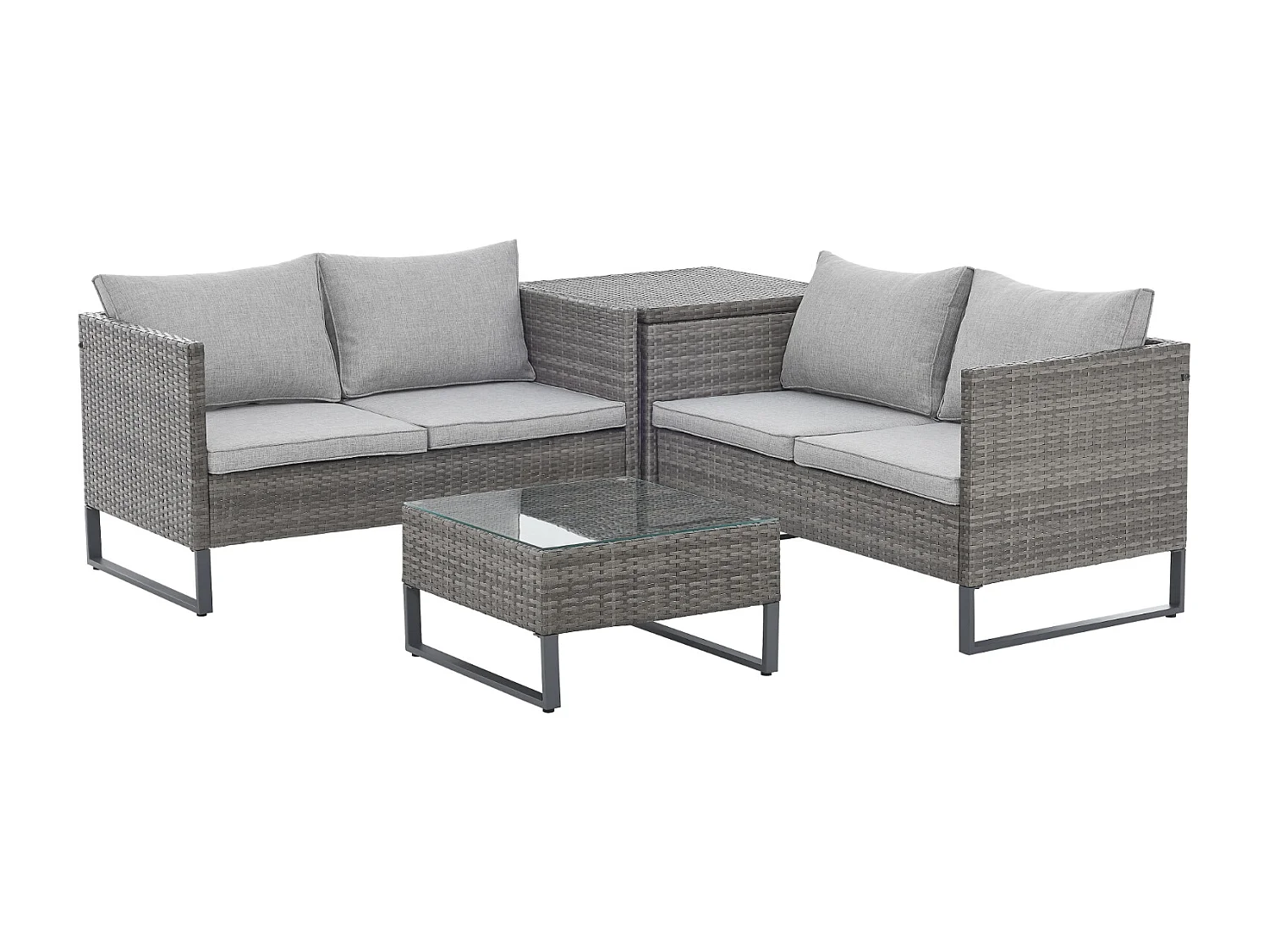 salon de jardin en rotin