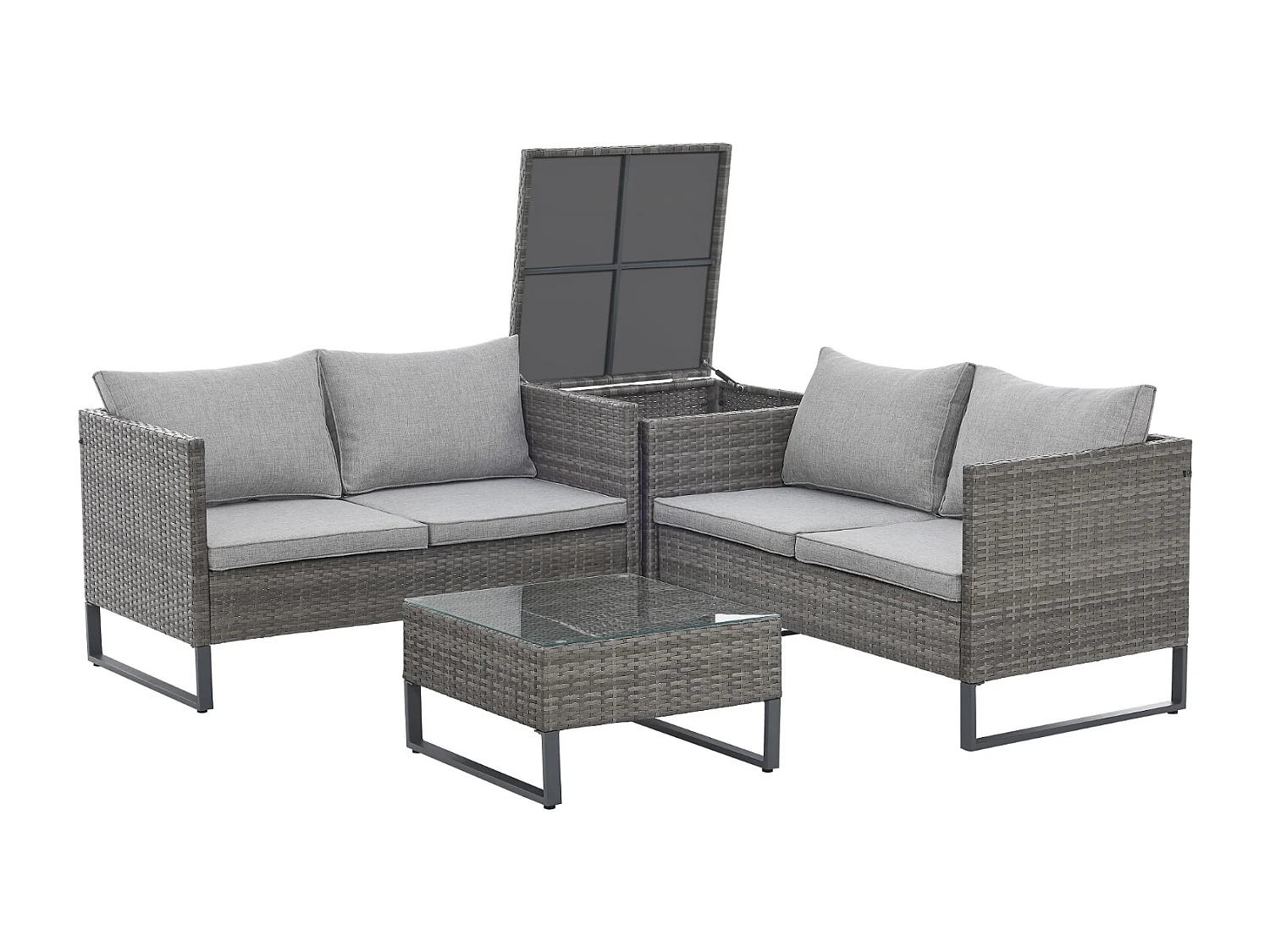 salon de jardin en rotin