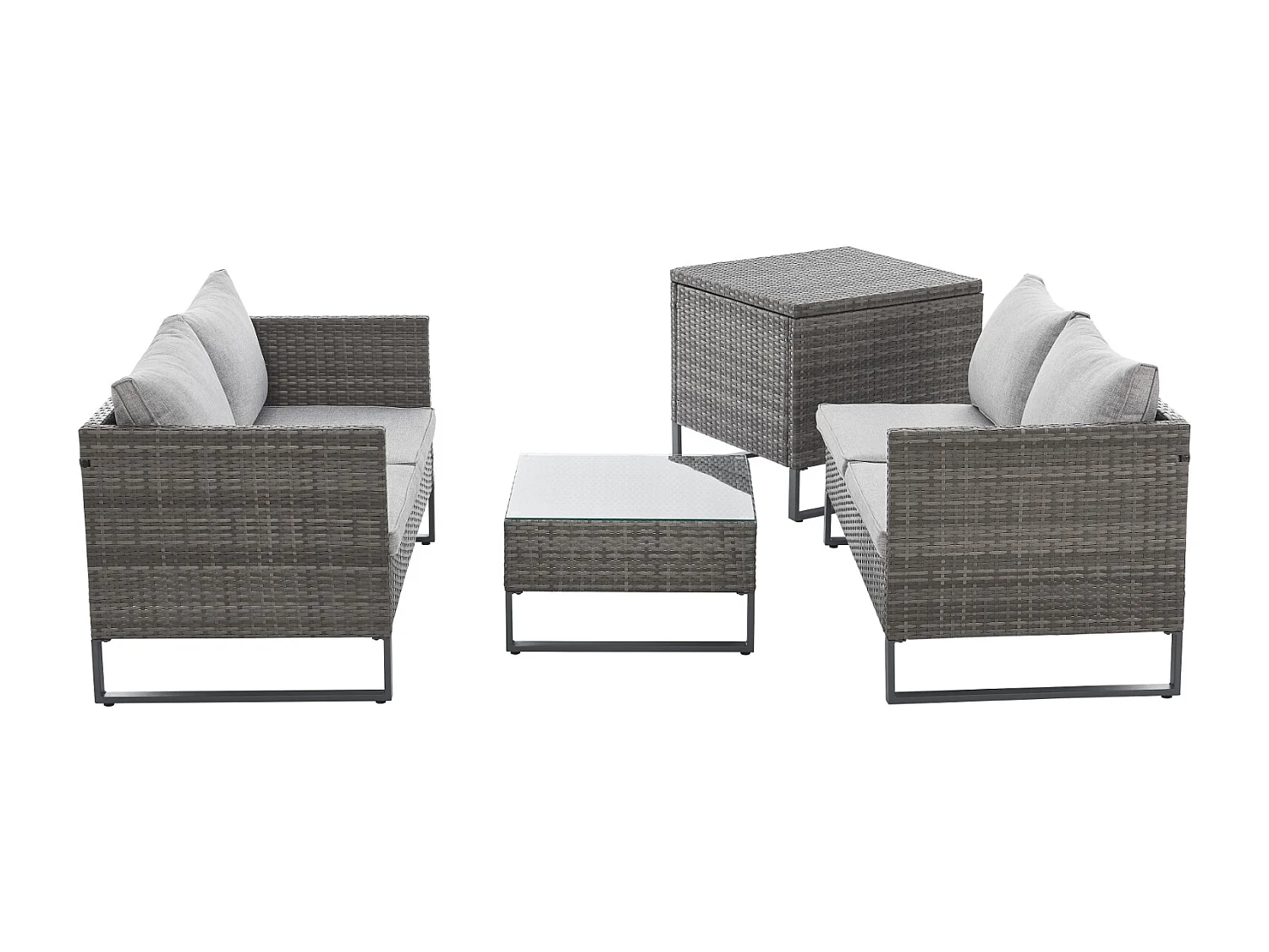 salon de jardin en rotin