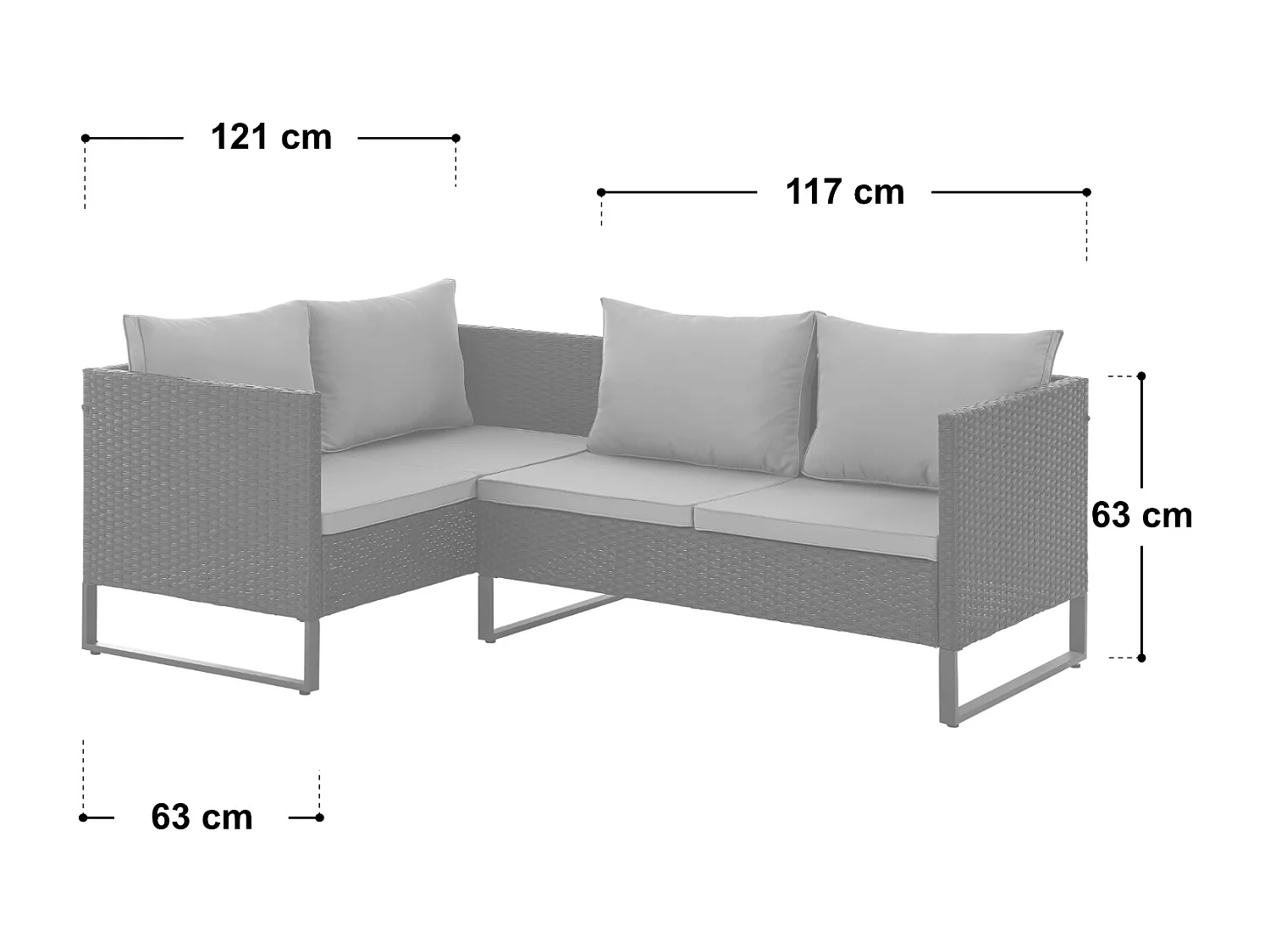 salon de jardin en rotin