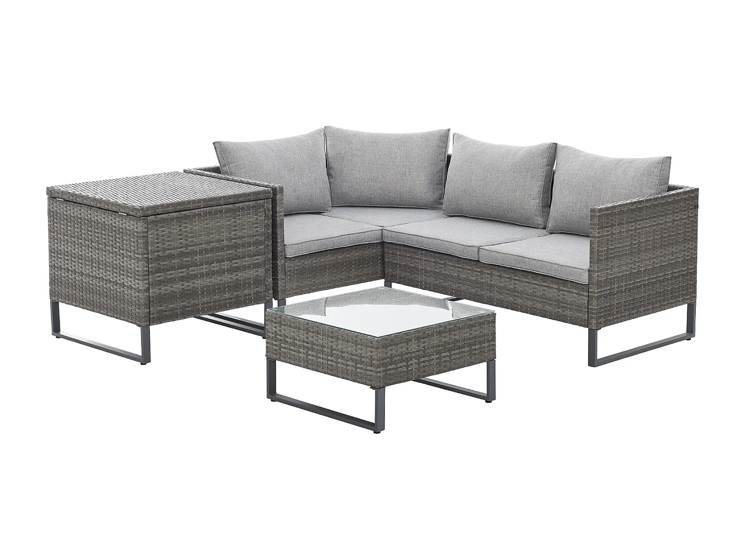 salon de jardin en rotin