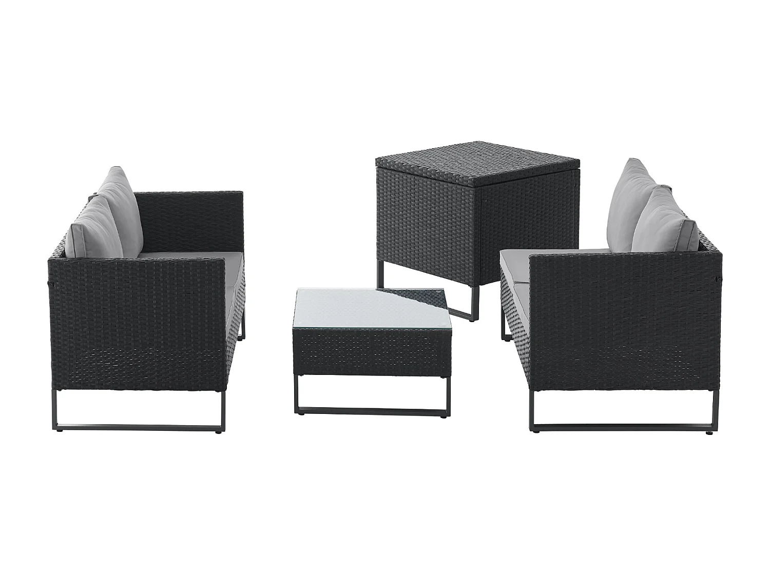 salon de jardin en rotin