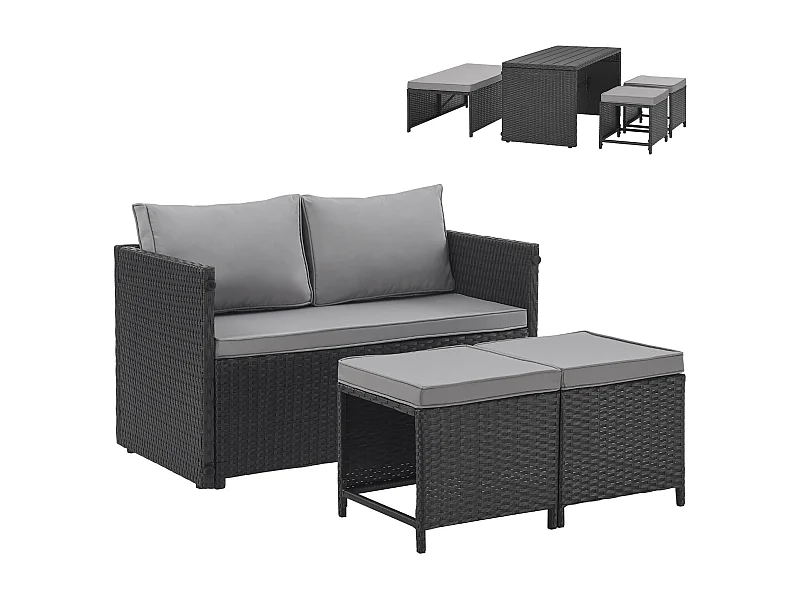 Essgruppe ATHINA Schwarz