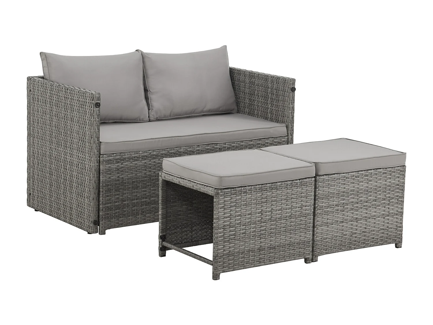 Ensemble de meubles de jardin en Polyrattan