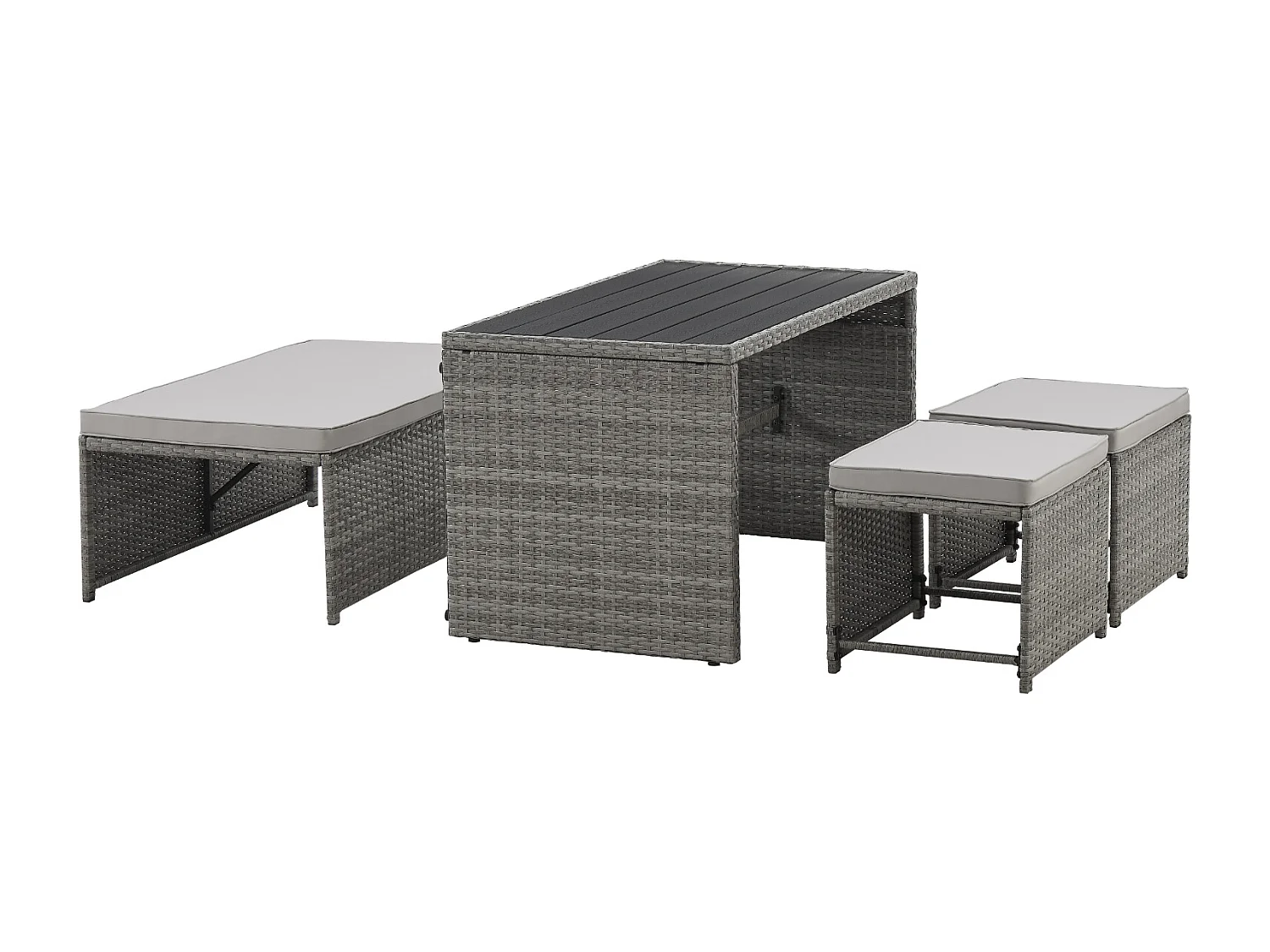 Ensemble de meubles de jardin en Polyrattan