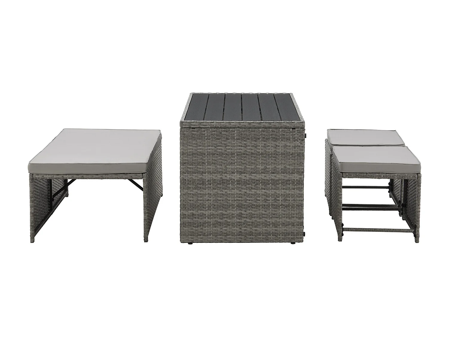 Ensemble de meubles de jardin en Polyrattan