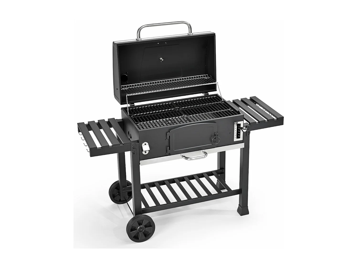 HOLZKOHLEGRILL und Smoker HERO XXL