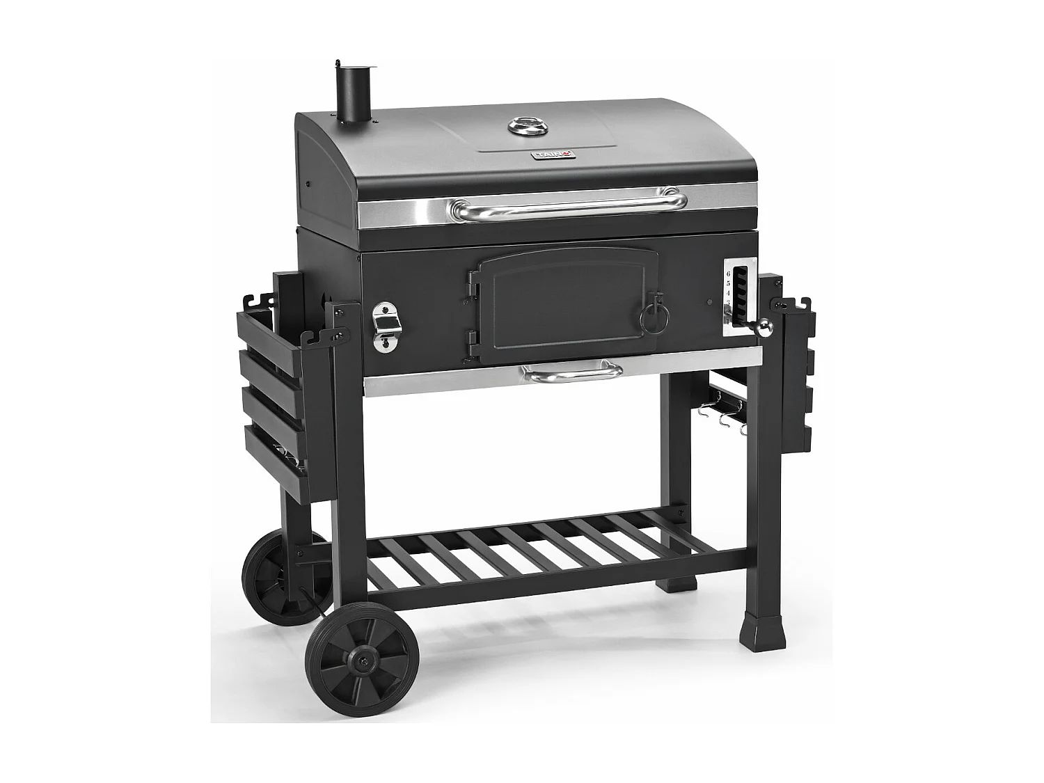 HOLZKOHLEGRILL und Smoker HERO XXL