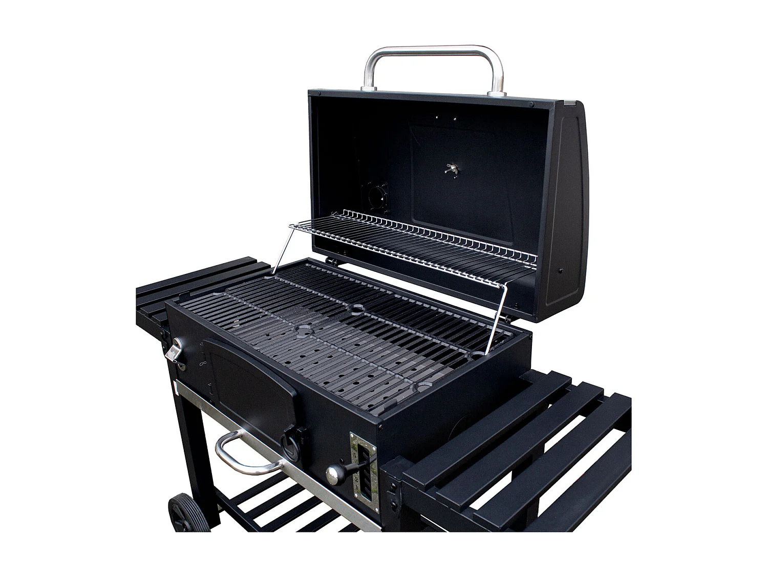 HOLZKOHLEGRILL und Smoker HERO XXL