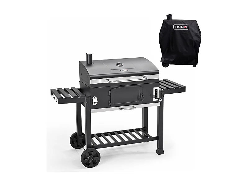 HOLZKOHLEGRILL und Smoker Set HERO XXL