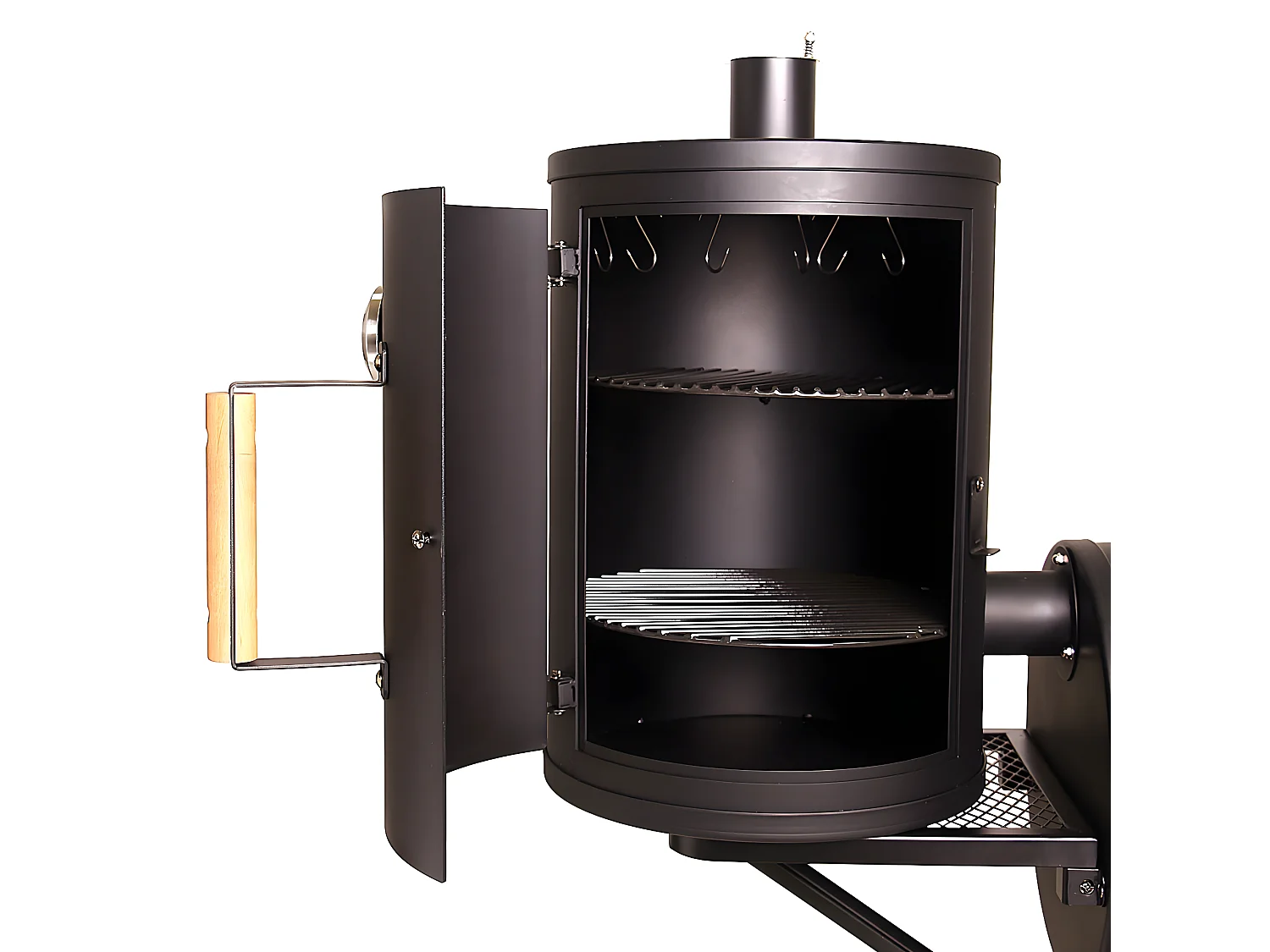 Fumoir 110 kg massif BBQ charbon de bois