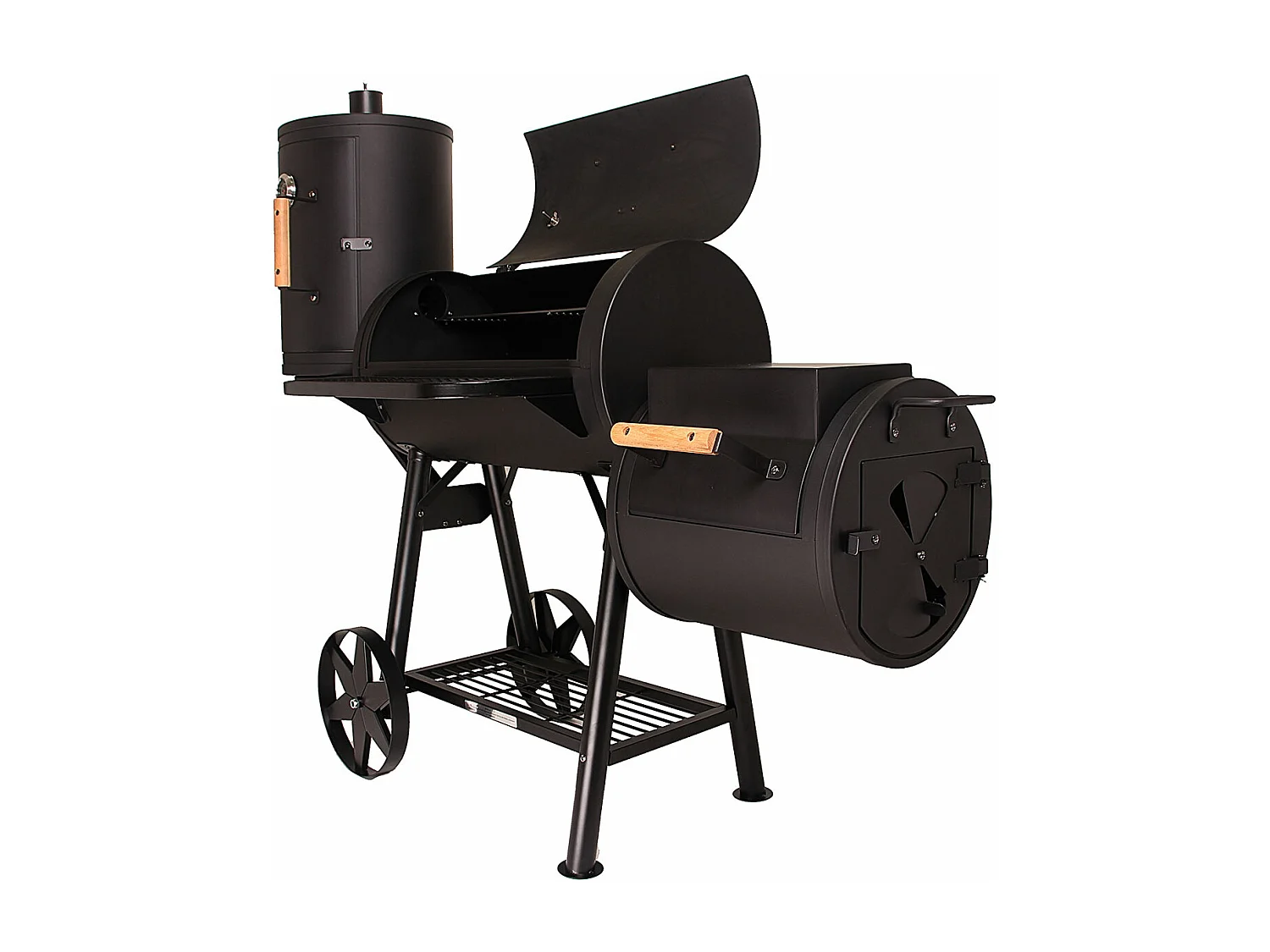 Fumoir 110 kg massif BBQ charbon de bois