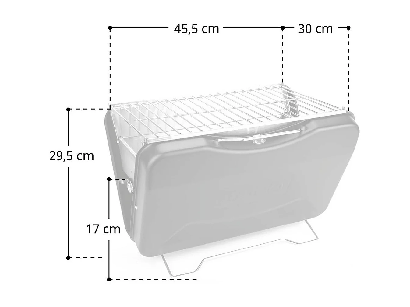 barbecue en forme de valise