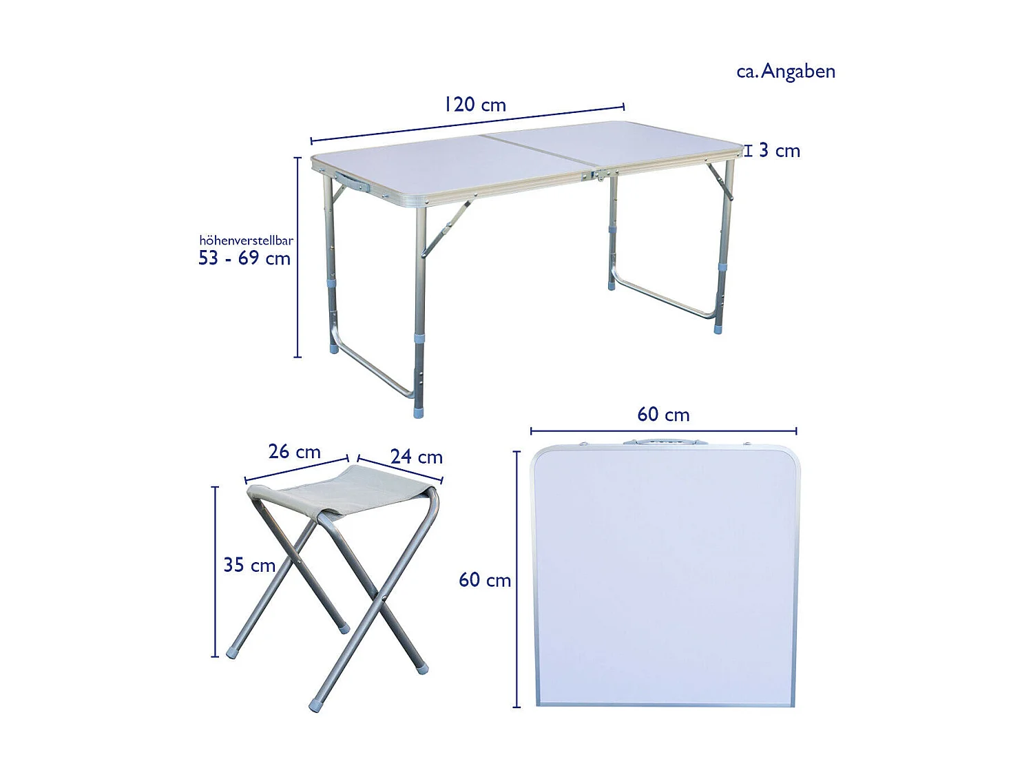 Ensemble de sièges table de camping