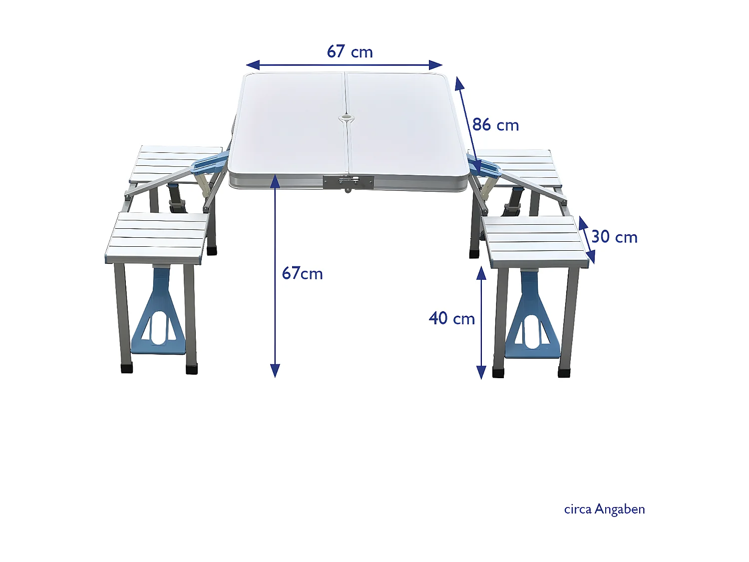 Ensemble de sièges table de camping