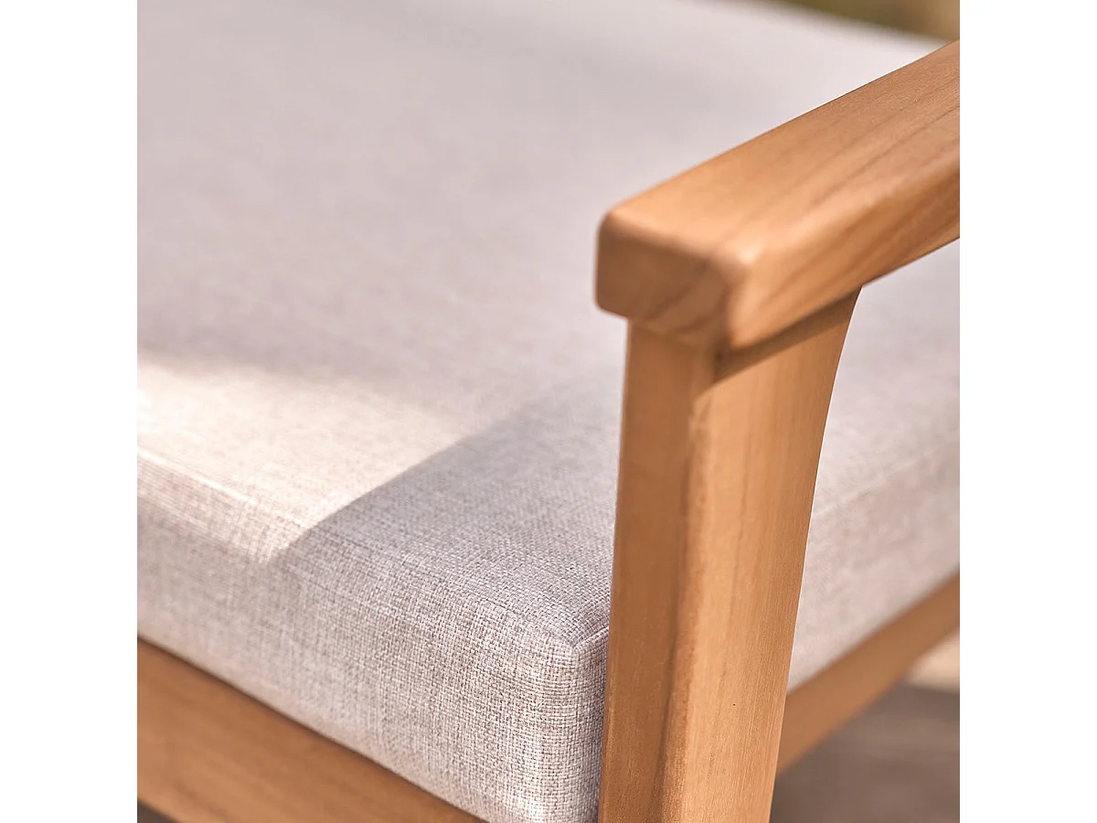 Fauteuil de jardin en teck massif