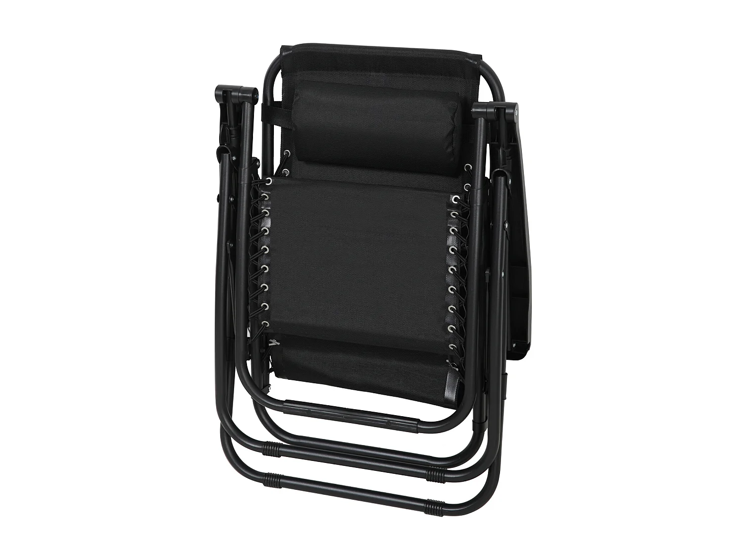 Lot de 2 chaises de jardin avec coussin pliables