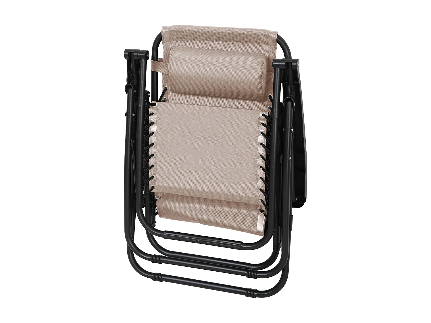 Lot de 2 chaises de jardin avec coussin pliables