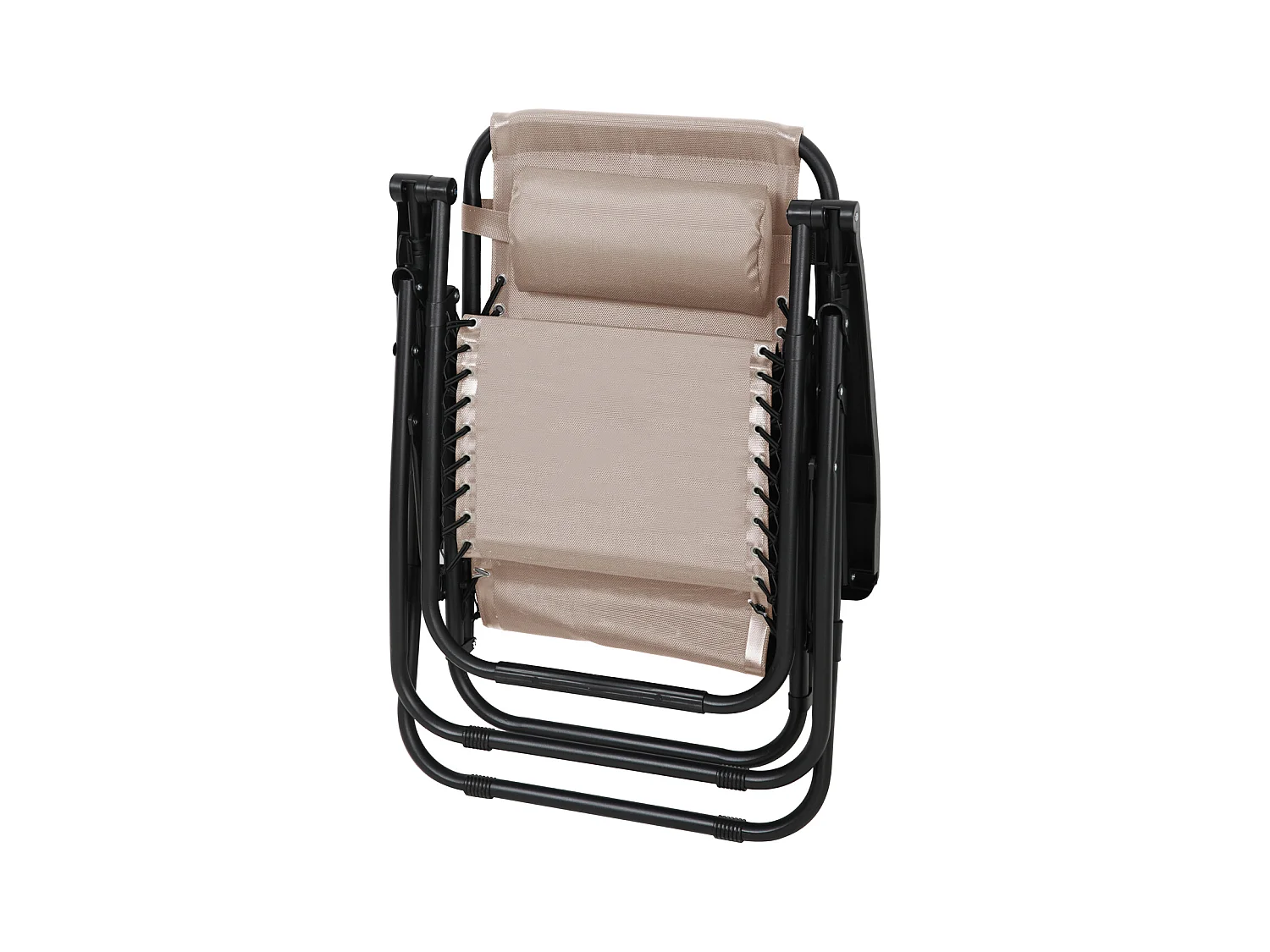 Lot de 2 chaises de jardin avec coussin pliables