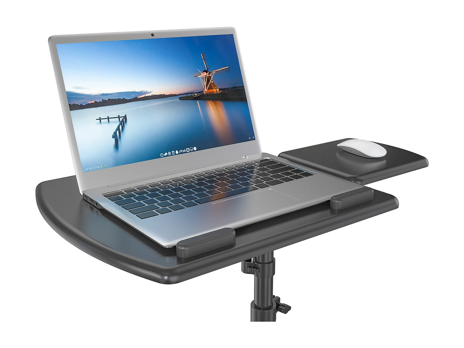 Support pour ordinateur portable à roulettes Réglable en hauteur