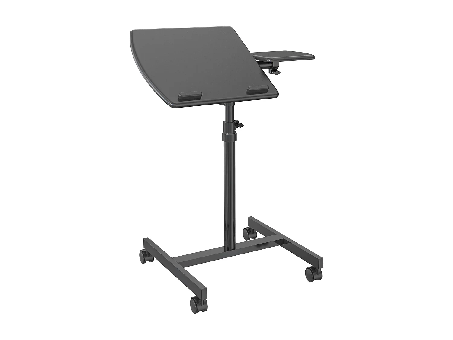 Support pour ordinateur portable à roulettes Réglable en hauteur