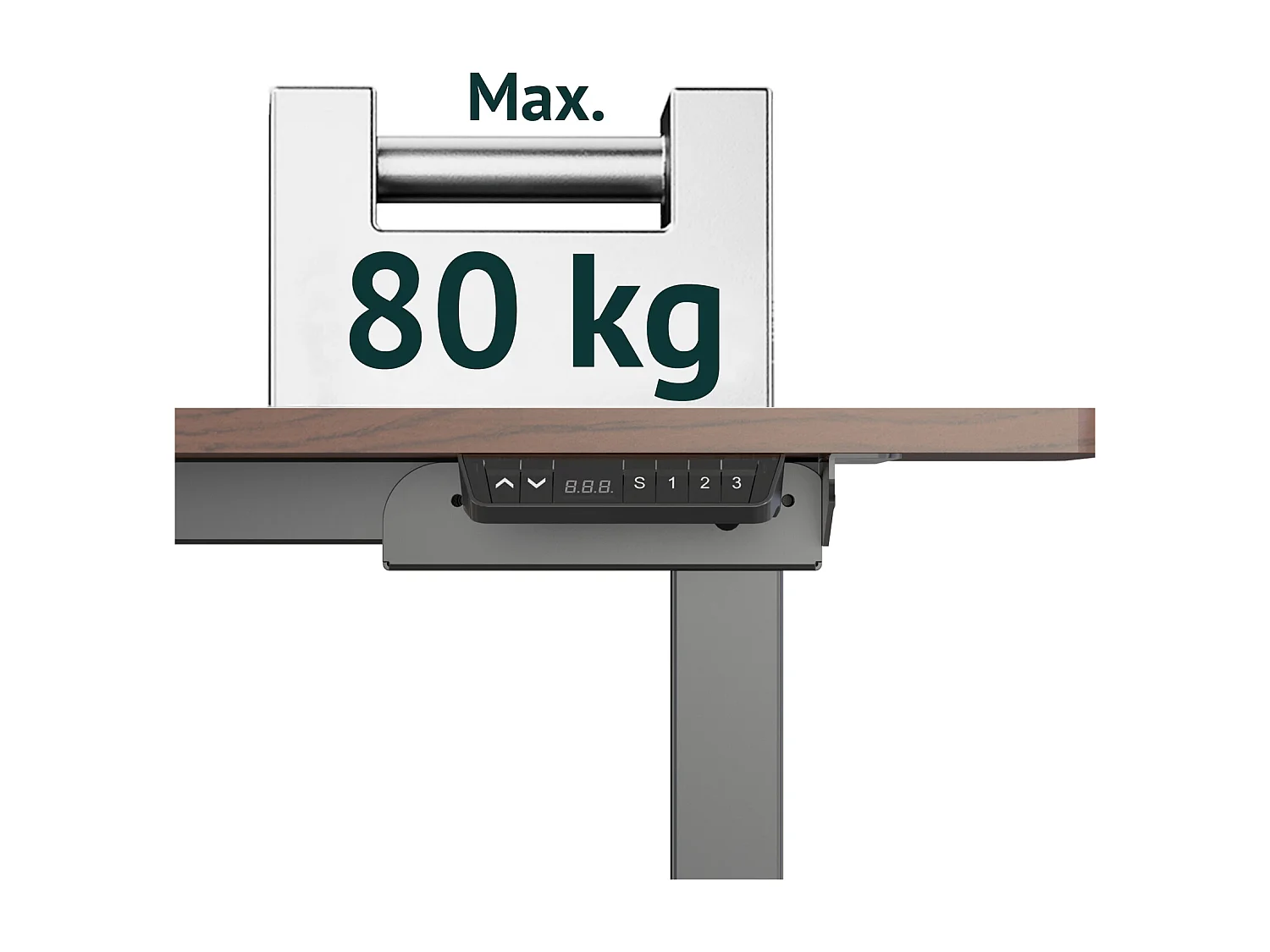 Piétement de bureau électrique pour plateau de table