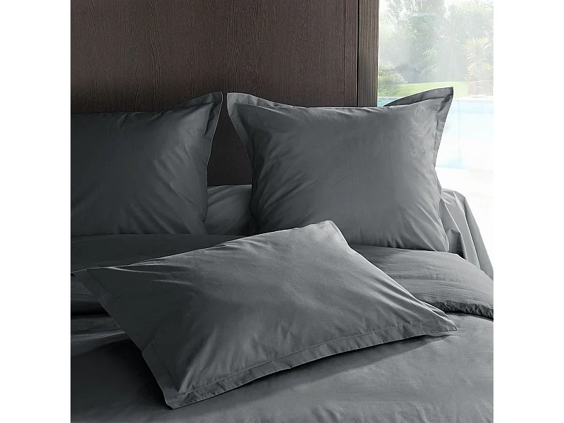 Taie d'Oreiller en percale de coton 80 fils 50 x 70 cm