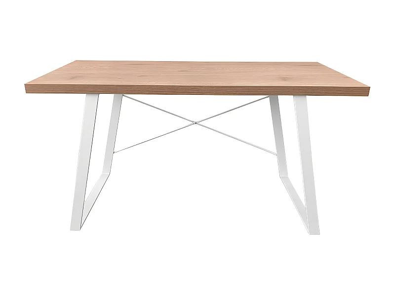 Industrial Bureau aspect noyer avec pieds en métal