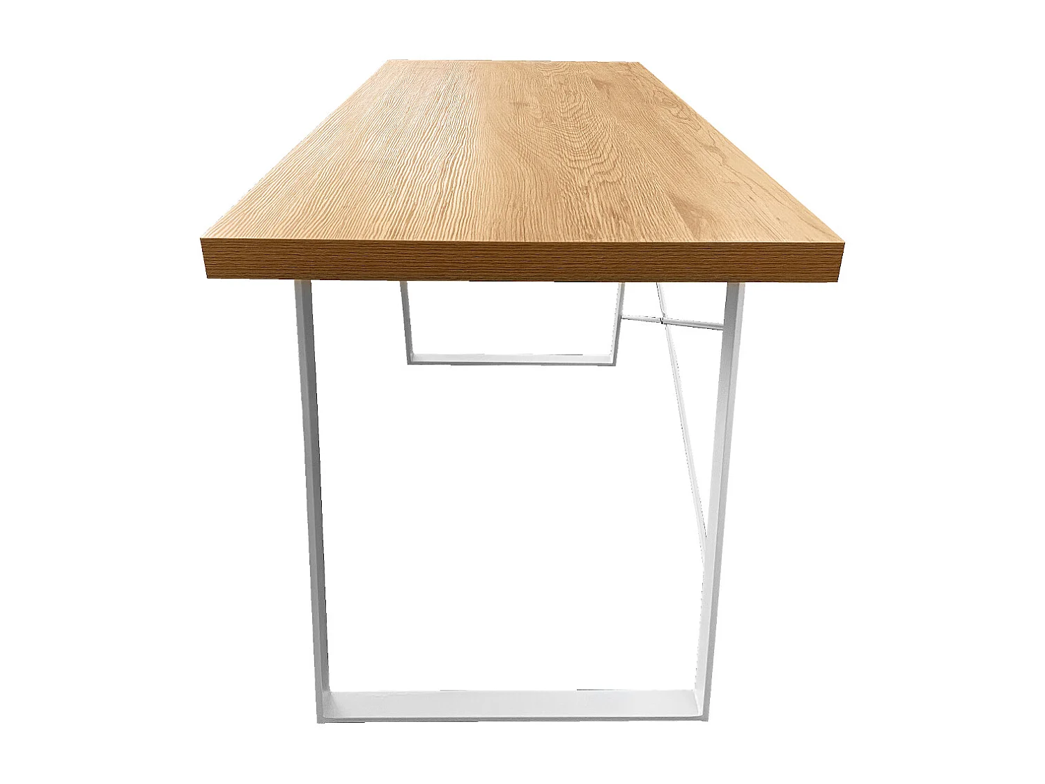 Industrial Bureau aspect noyer avec pieds en métal