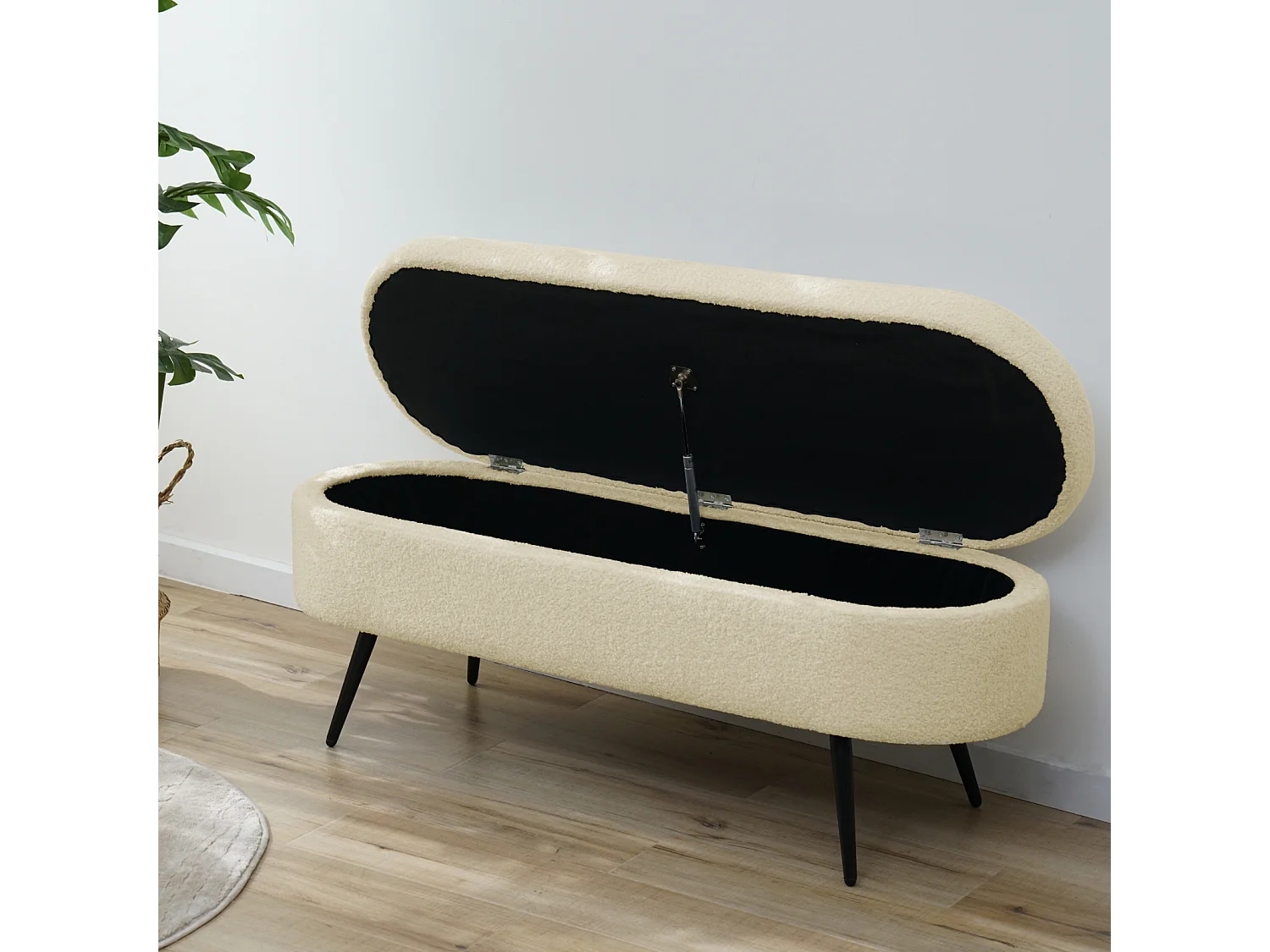 Banc avec d'espace de rangement