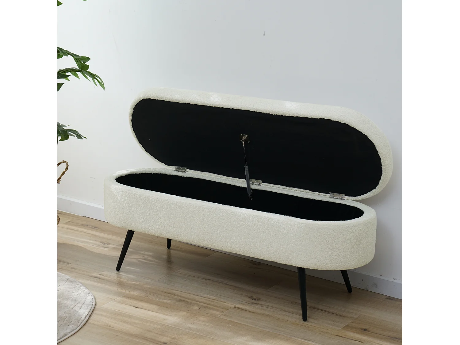 Banc avec d'espace de rangement