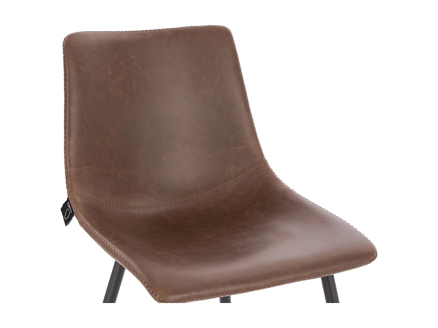 ESSZIMMERSTUHL MILES 2er Set Kunstleder Braun