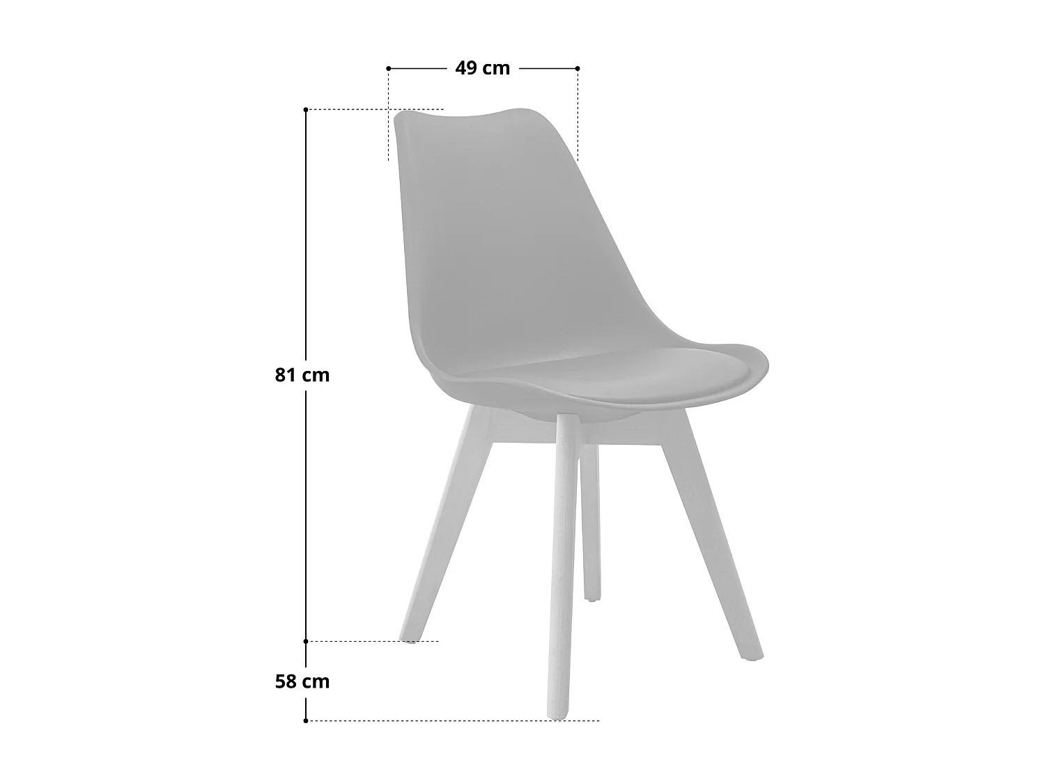 Lot de 2 chaises de salle à manger
