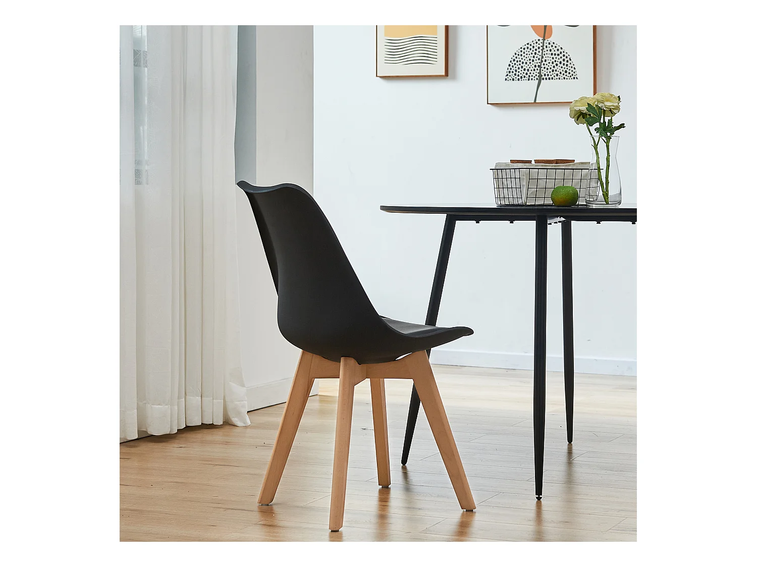 ESSZIMMERSTUHL MATS 2er Set Schwarz