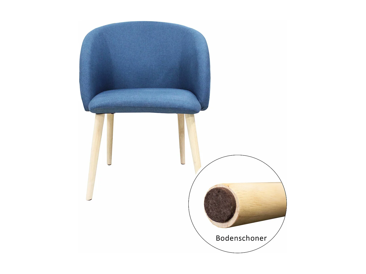 Chaise de salle à manger rembourrée avec accoudoirs