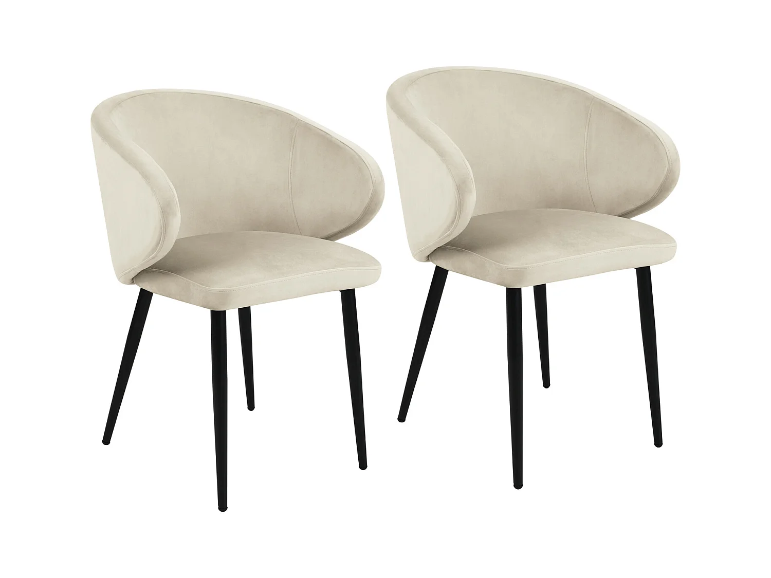 Lot de 2 chaises de salle à manger