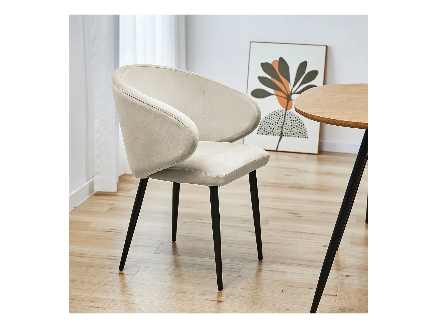 Lot de 2 chaises de salle à manger