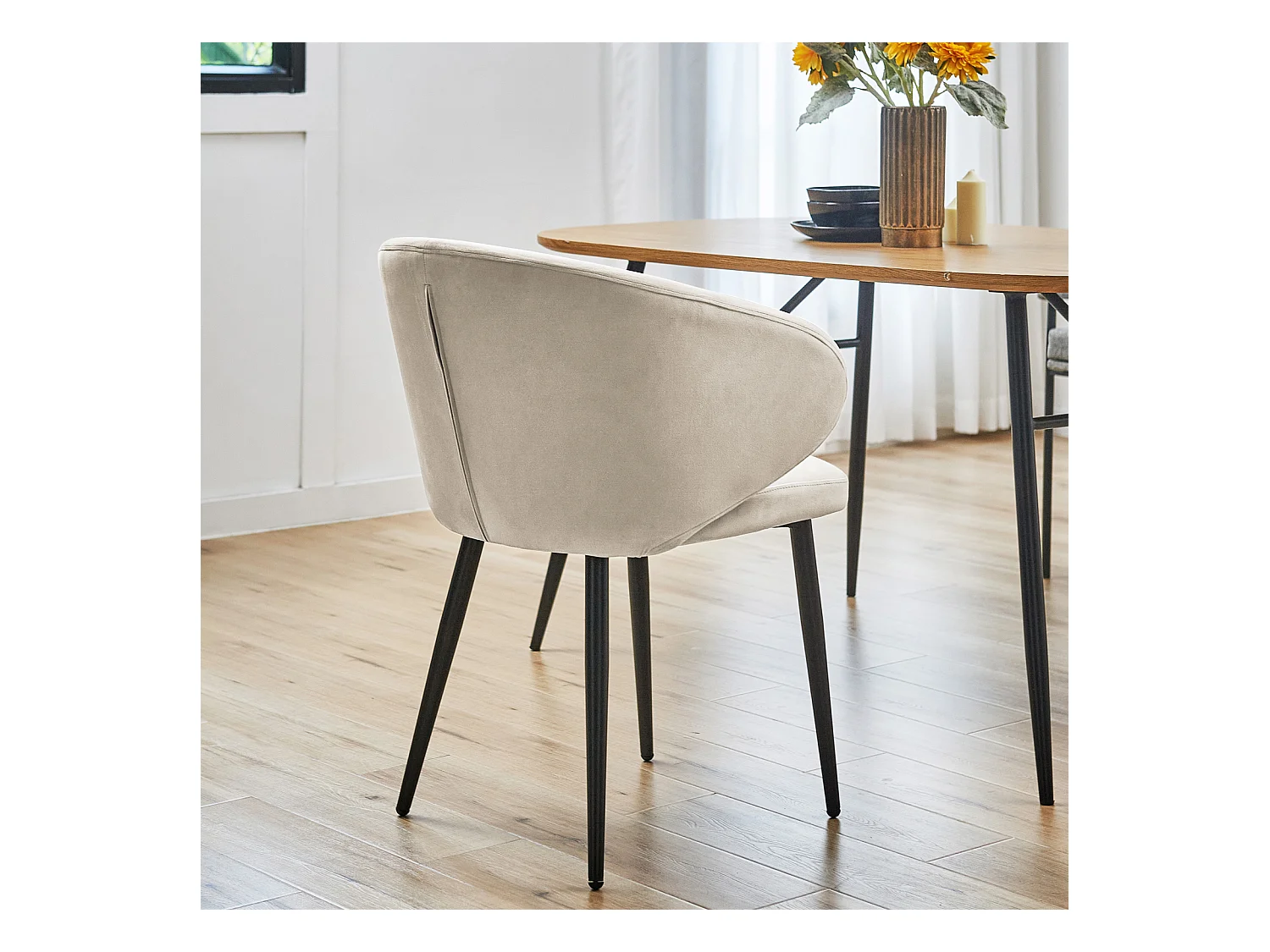 Lot de 2 chaises de salle à manger