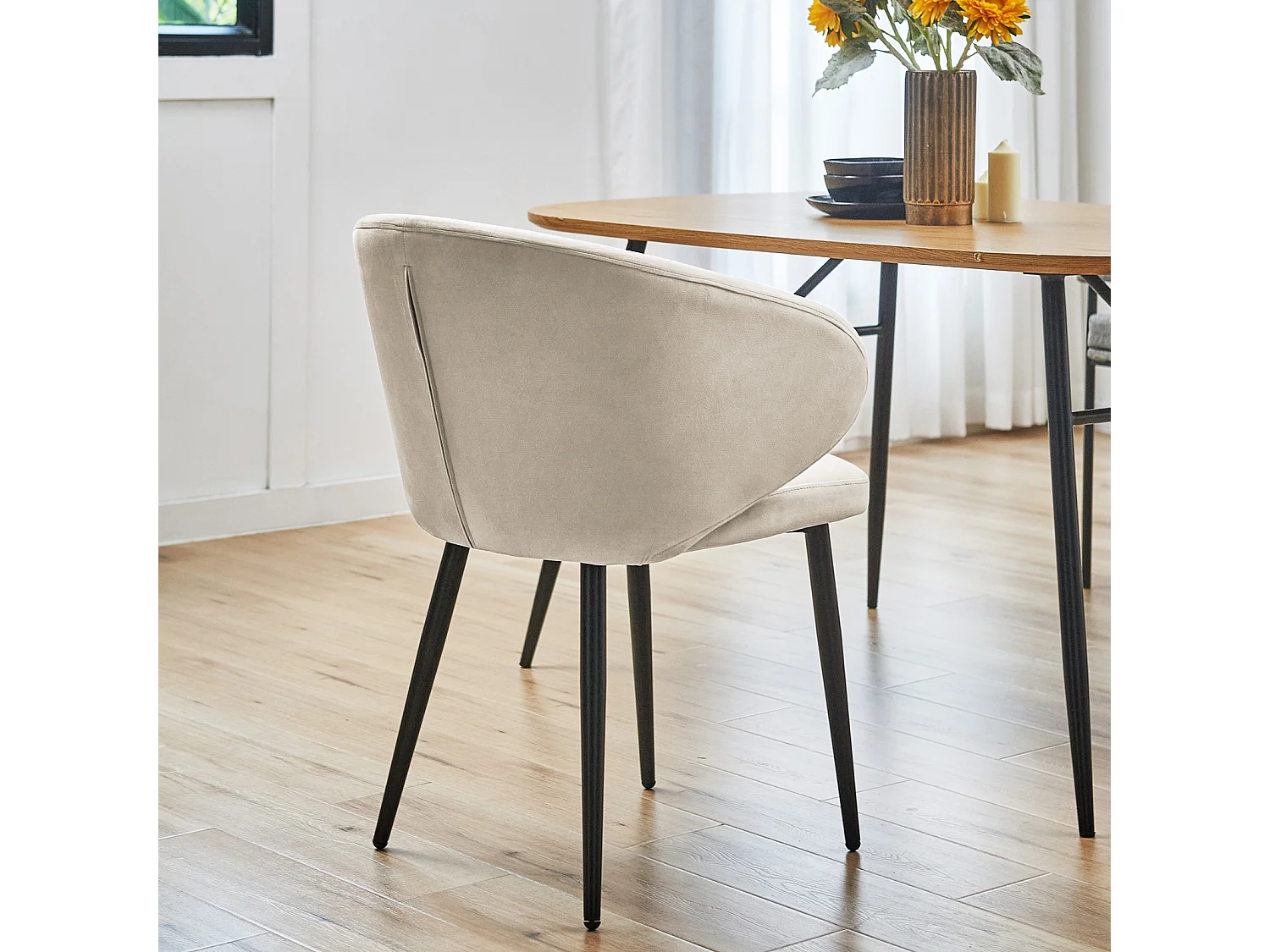 Lot de 2 chaises de salle à manger