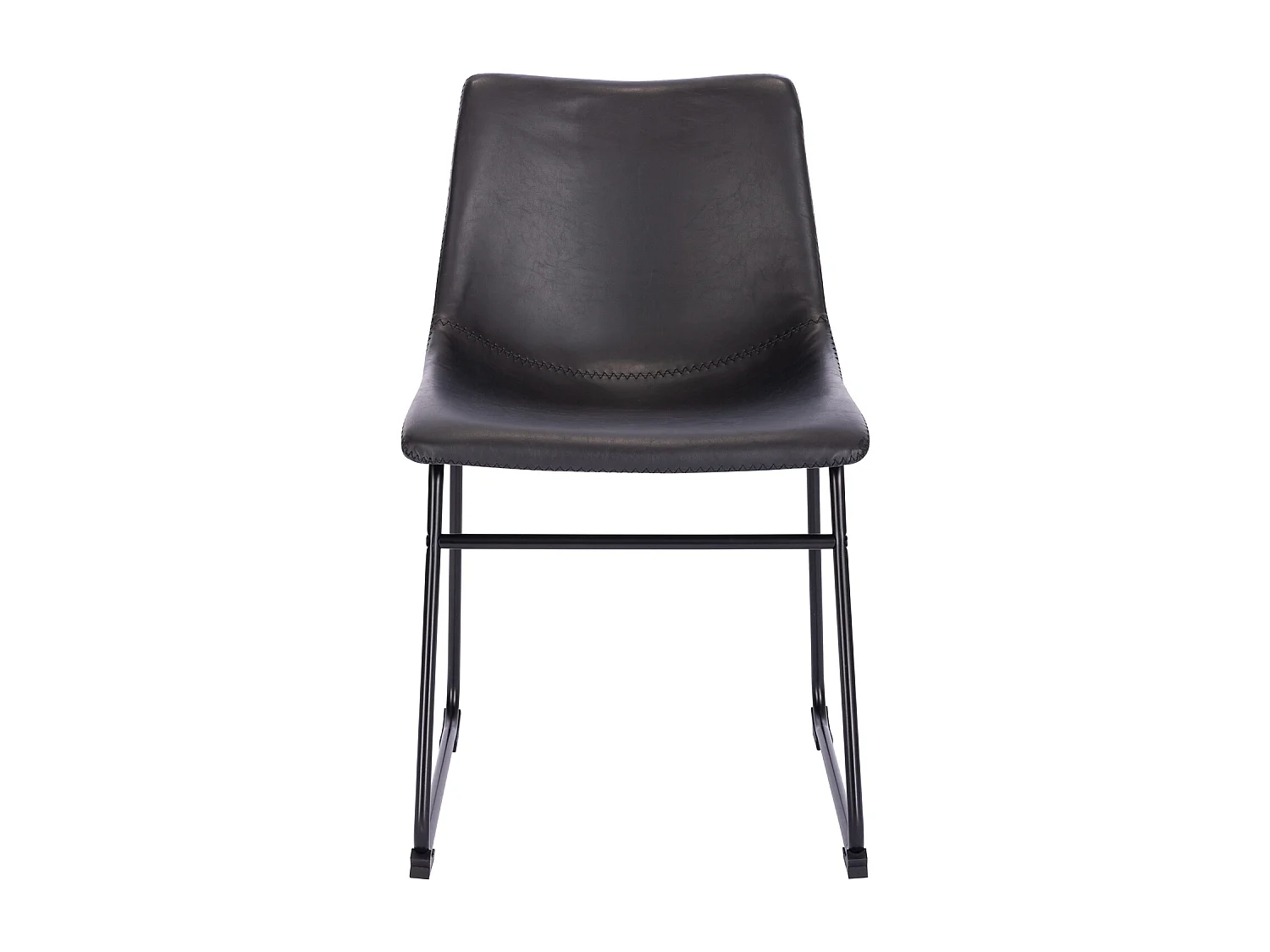 ESSZIMMERSTUHL HARRY 2er Set Kunstleder Schwarz