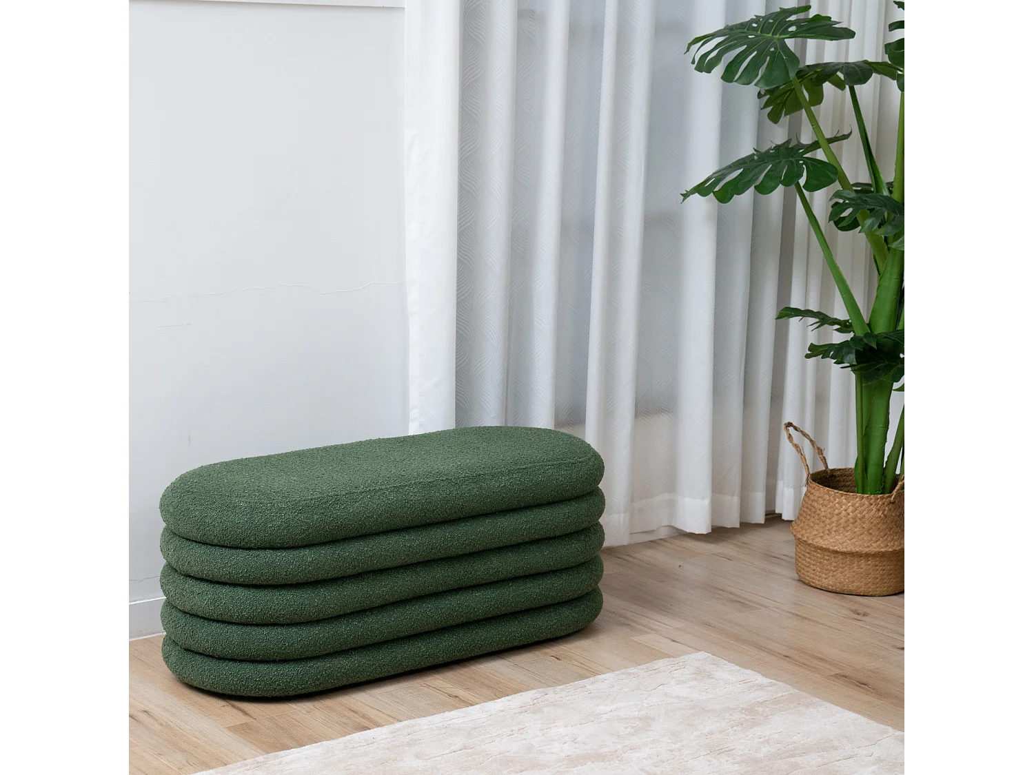 Pouf avec espace de rangement