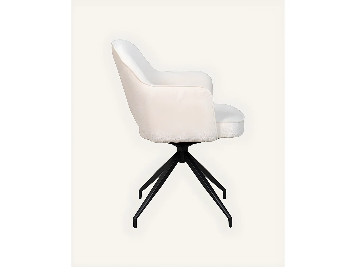 Elba - Chaise en tissu et pieds métal