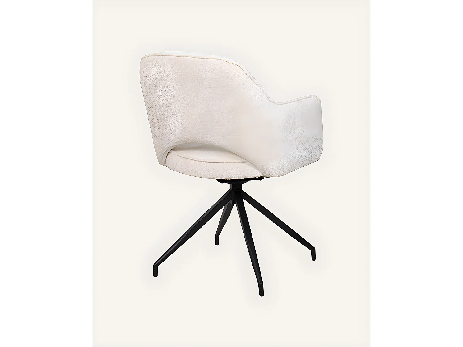 Elba - Chaise en tissu et pieds métal