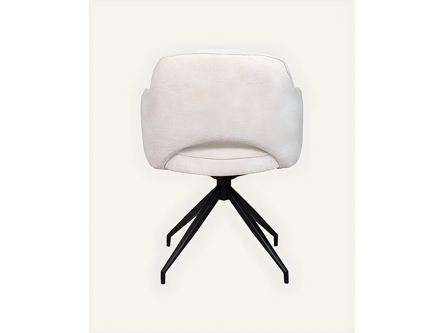 Elba - Chaise en tissu et pieds métal