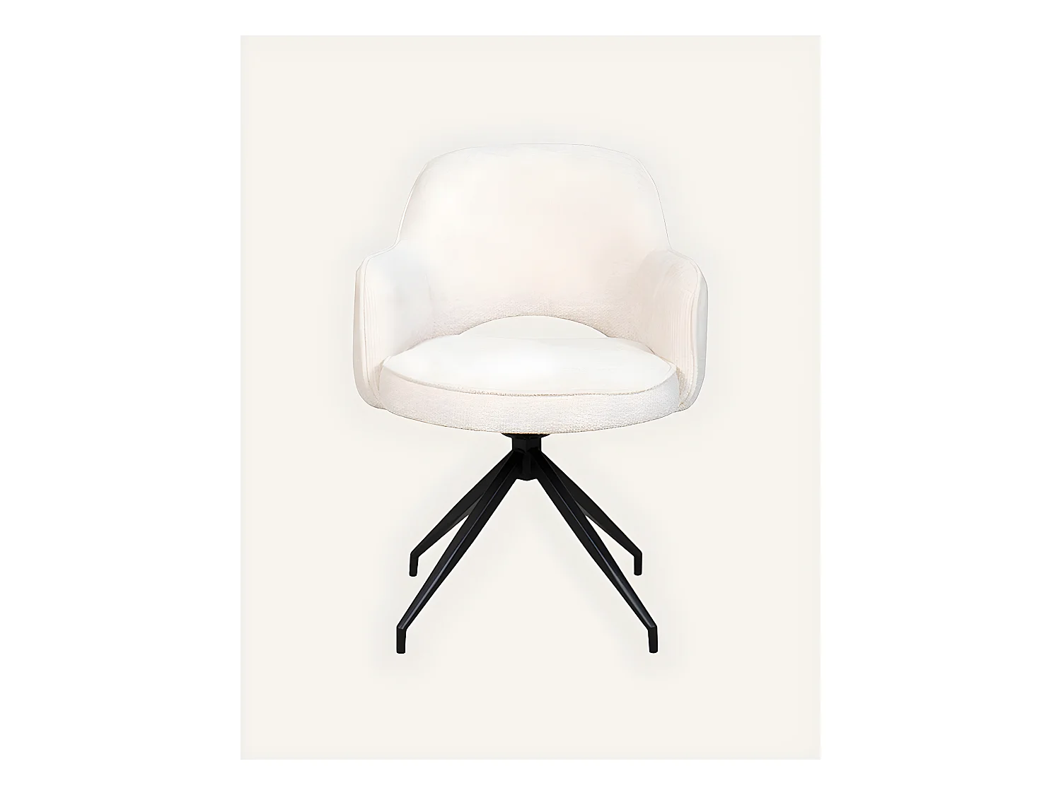 Elba - Chaise en tissu et pieds métal