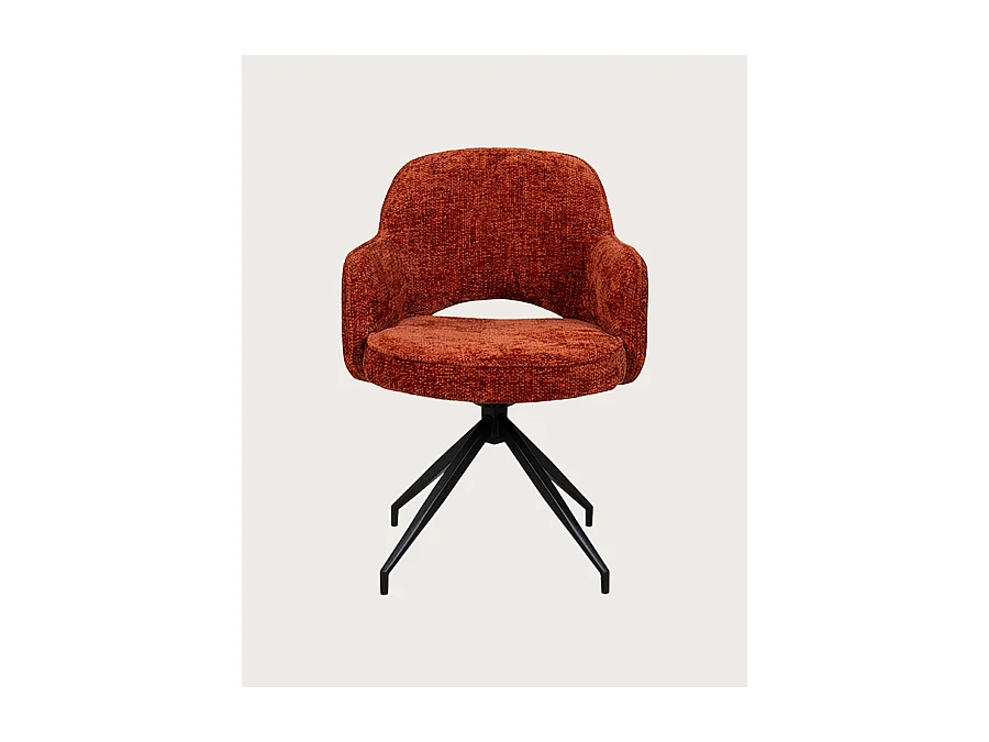 Elba - Chaise en tissu et pieds métal