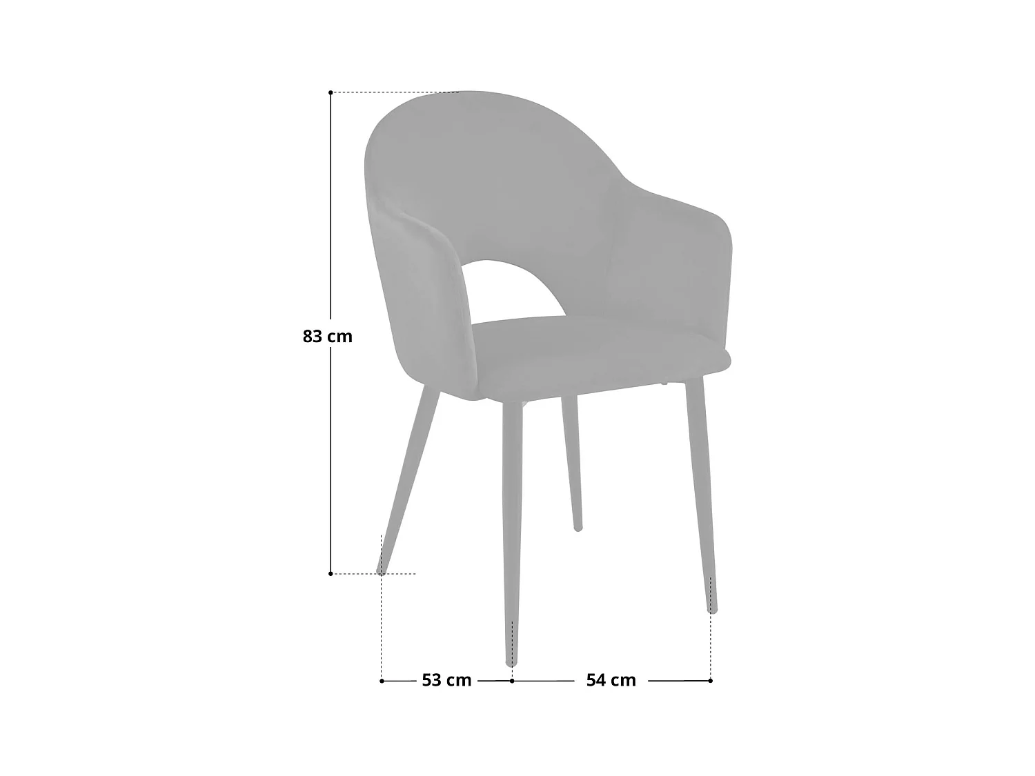 Lot de 2 chaises de salle à manger